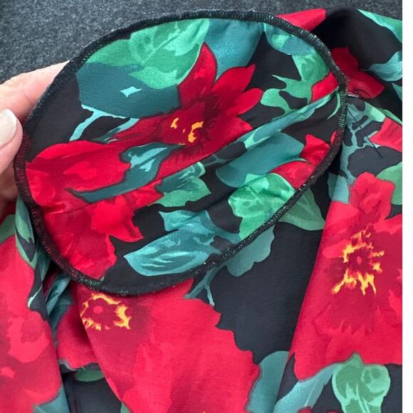 Vintage Victoria's Secret Gold Label Floral Robe, Size M/L, EUC - Picture 6 of 6